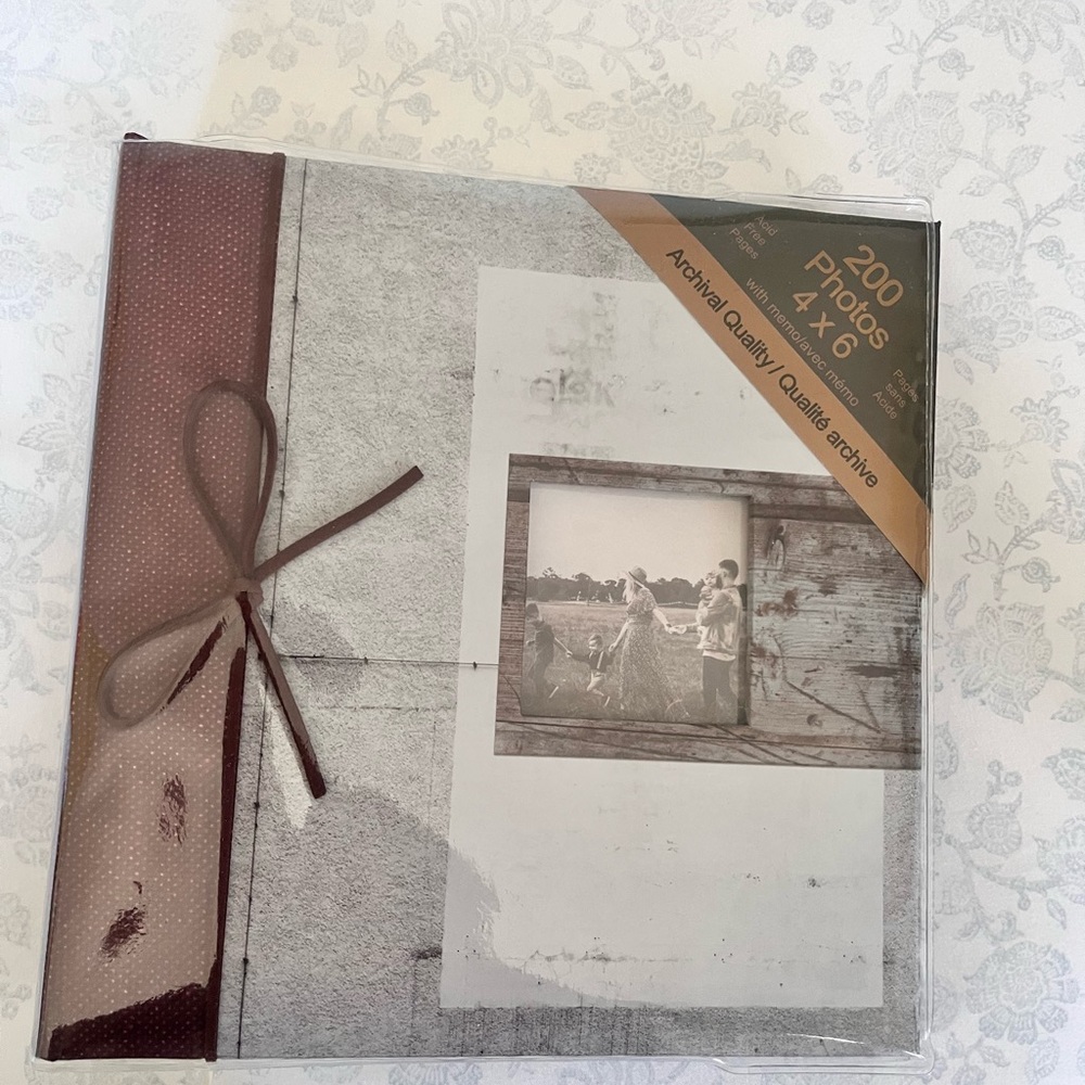 Photo Album Book - Brown Ribbon Cover (Unbranded)